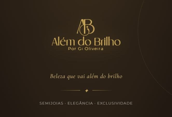 Prévia do site Além do Brilho
