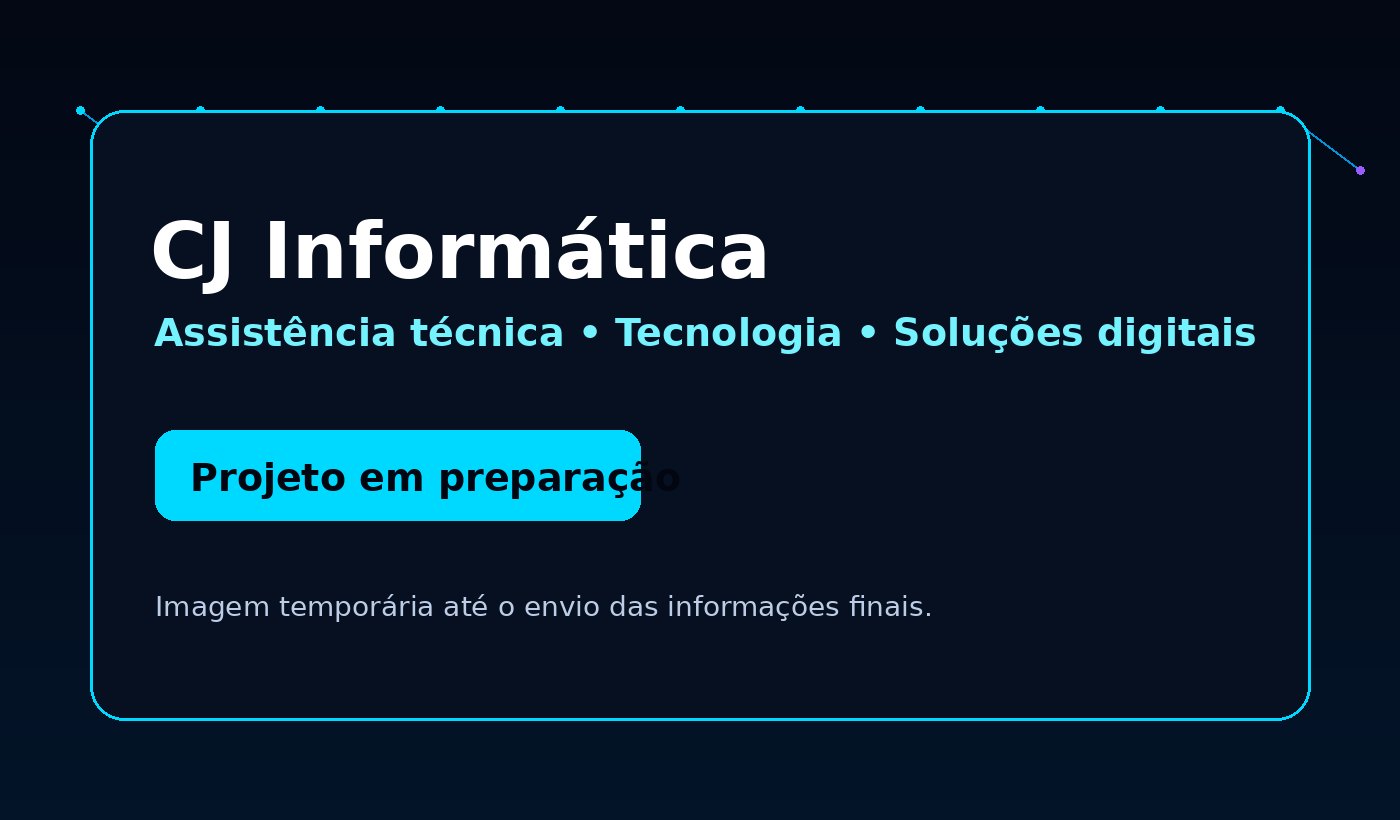 Prévia temporária do site CJ Informática