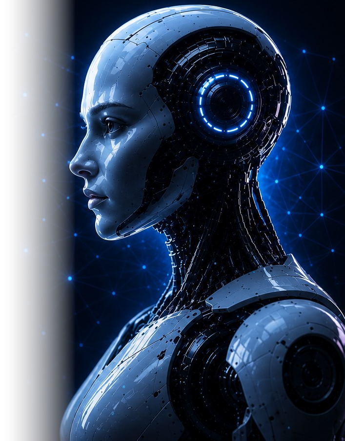 Robô representando inteligência artificial